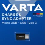 VARTA Charge & Sync adapter - Micro USB op USB 3.1 type C