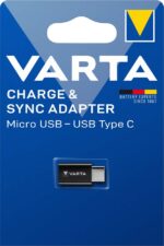 VARTA Charge & Sync adapter - Micro USB op USB 3.1 type C