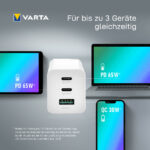 VARTA USB-adapterstekker High Speed Charger, wit, 65 W