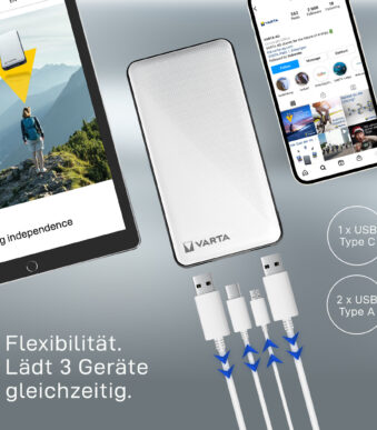 VARTA Powerbank 'Energie', 5.000 mAh, wit