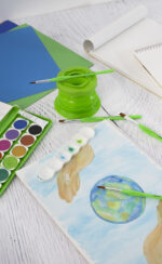 EBERHARD FAB stuks penselen met synthetisch haar GREEN WINNER, rond