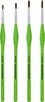 EBERHARD FAB stuks penselen met synthetisch haar GREEN WINNER, rond