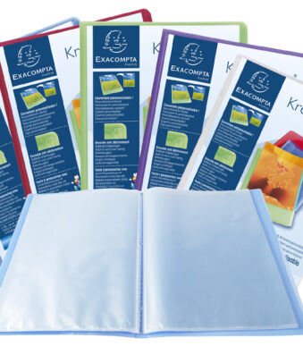 EXACOMPTA zichtboek, DIN A4, PP, 100 hoezen, kleuren assorti
