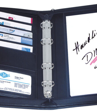 WEDO collegemappe, DIN A5, kunstleer, zwart