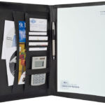 WEDO schrijfmap Elegance, A4, kunstleer/nylon, zwart