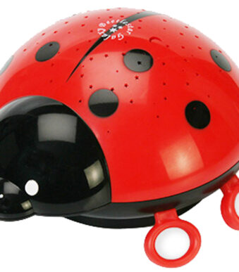 Lieveheersbeestje wandlampje, zwart / rood