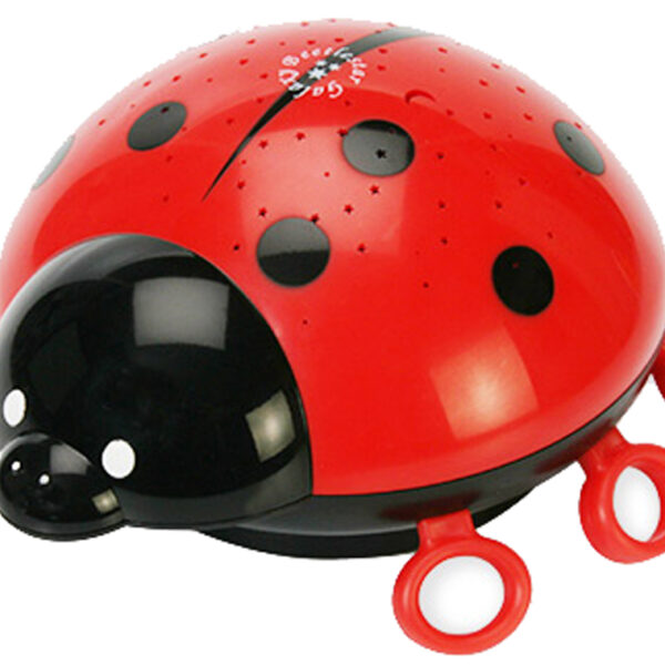 Lieveheersbeestje wandlampje, zwart / rood