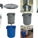 Rubbermaid container BRUTE 75,7 liter, rond, van PP, wit