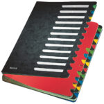 LEITZ pultordner/sorteerordner Deskorganizer Color, A4, 1-24/A-Z, zwart