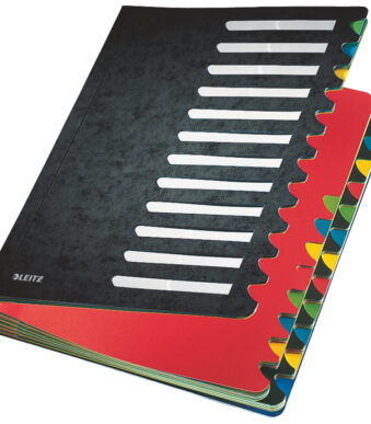 LEITZ pultordner/sorteerordner Deskorganizer Color, A4, 1-24/A-Z, zwart