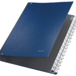 LEITZ pultordner/sorteerordner, A4, 1-31, 32 vakken, kunststof, blauw