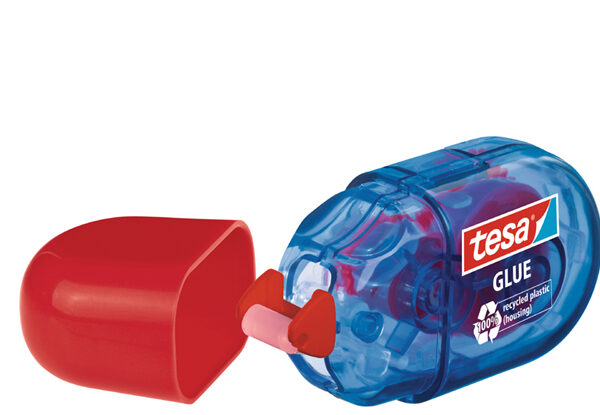 tesa ecoLogo Mini wegwerp-lijmroller permanent, 5 mm x 6 m