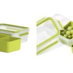 Emsa lunchbox clip en wegwezen, 0,55 liter, transparant/groen