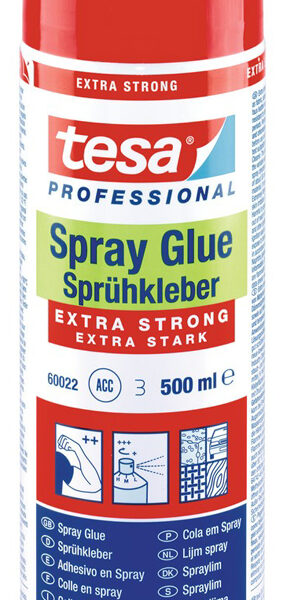 Tesa spuitlijm extra sterk, 500 ml, kleur: wit
