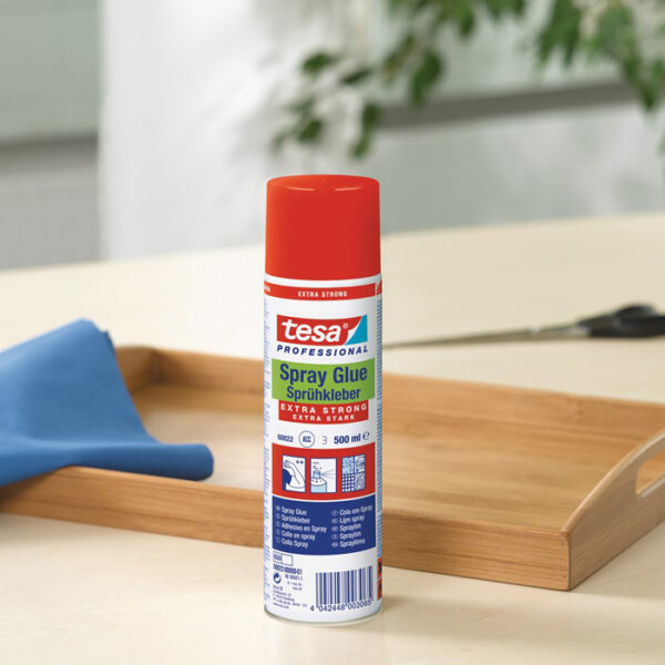 Tesa spuitlijm extra sterk, 500 ml, kleur: wit