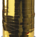 Clairefontaine geschenklint op spoel, metallic, cognac