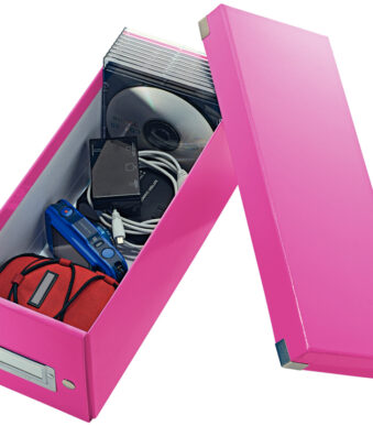 LEITZ CD-opbergdoos Click & Store WOW, roze