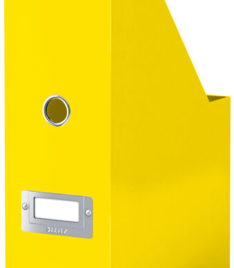 LEITZ tijdschriftencassette Click & Store WOW, A4, massief karton, geel