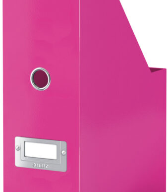 LEITZ tijdschriftencassette Click & Store WOW, A4, massief karton, roze