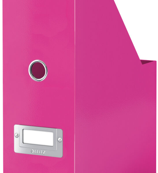 LEITZ tijdschriftencassette Click & Store WOW, A4, massief karton, roze