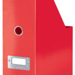 LEITZ tijdschriftencassette Click en Store WOW, A4, massief karton, rood