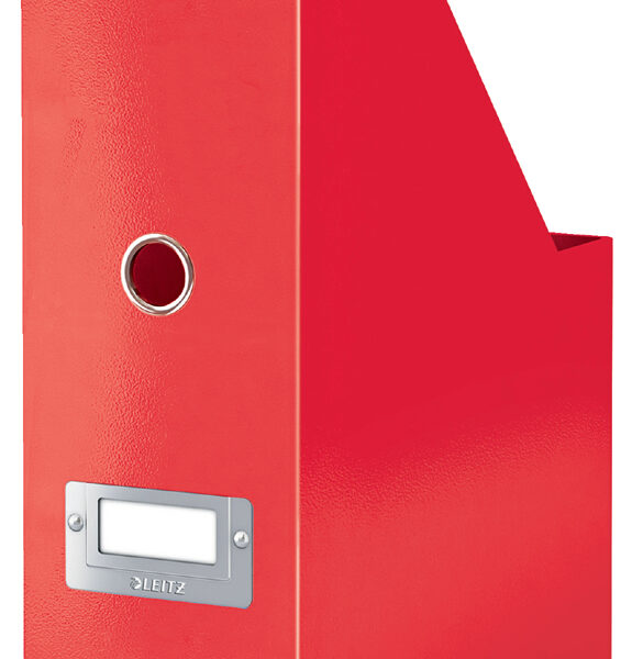 LEITZ tijdschriftencassette Click en Store WOW, A4, massief karton, rood