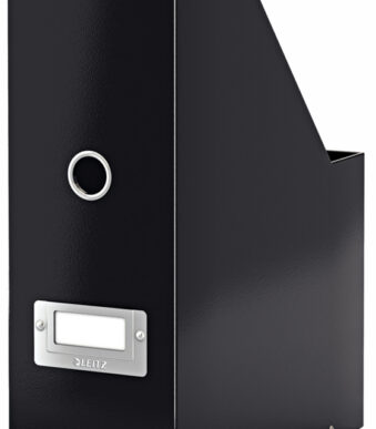 LEITZ tijdschriftencassette Click & Store WOW A4, massief karton, zwart