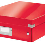 LEITZ organisatiebox Click en Store WOW, groot, rood
