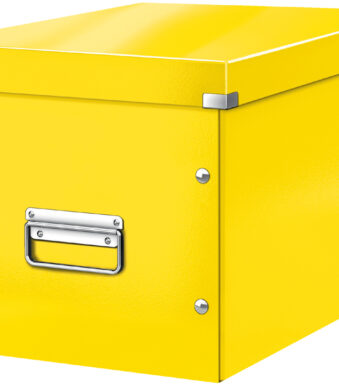 LEITZ opbergdoos Click en Store WOW Cube L, geel