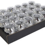 Clairefontaine krullint op eivormige bol, metallic, zilver