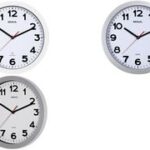 MAUL wandklok/radiogestuurd MAULstep, diameter: 300 mm, zilver