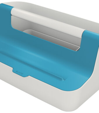 LEITZ draagbare opbergbox Cosy, lichtgrijs/blauw