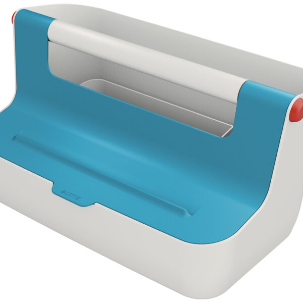 LEITZ draagbare opbergbox Cosy, lichtgrijs/blauw