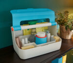 LEITZ draagbare opbergbox Cosy, lichtgrijs/blauw