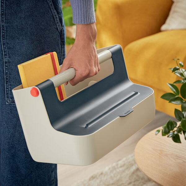 LEITZ draagbare opbergbox Cosy, lichtgrijs/grijs