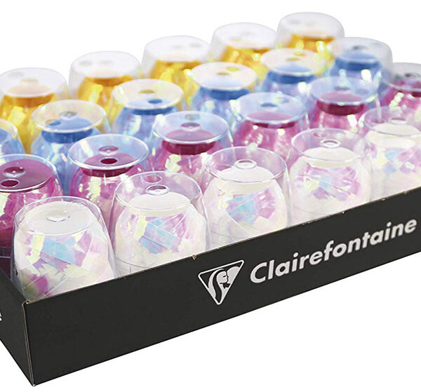 Clairefontaine krullint op eivormige bol, parelmoer assorti
