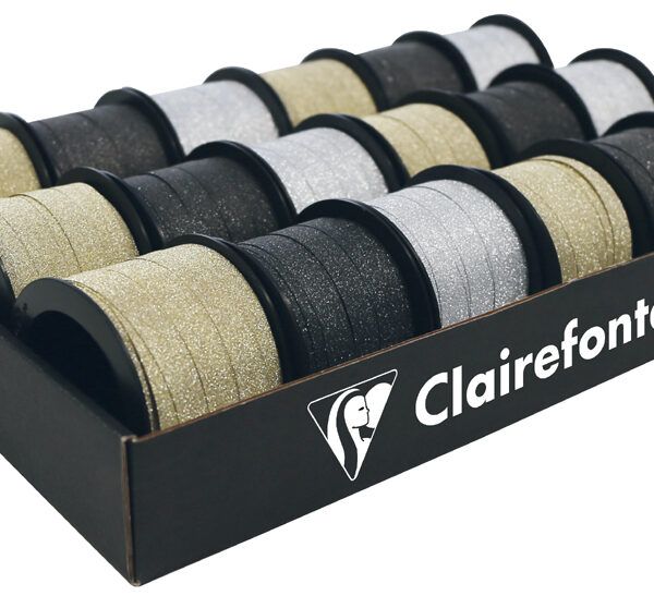 Clairefontaine geschenklint op spoel ´Fantasy´, glitter