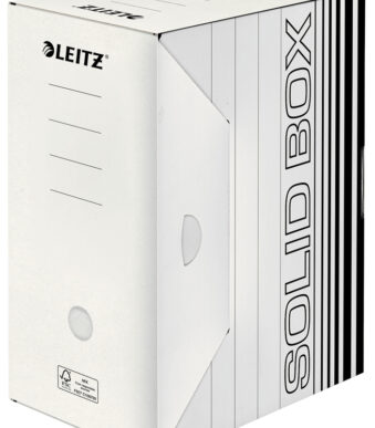 LEITZ Archief-huls Solid, wit/zwart, (B)150 mm