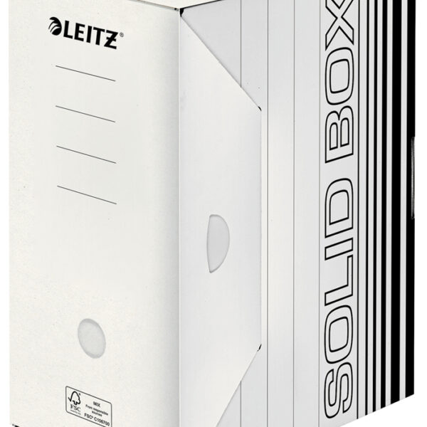 LEITZ Archief-huls Solid, wit/zwart, (B)150 mm