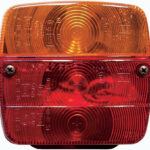 Aanhanger-achterlicht, 3 functies, 12 volt