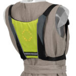 dufco sport fietsvest met LED signaal, lichtgroen/zwart