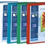 Exacompta ringband kreacover, kunststof, 4-ringmechanisme, A4-formaat, wit