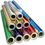 Aluminiumfolie voor knutselen, 500 mm x 10 m, rood/goud