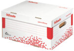 Esselte Archief-dekseldoos SPEEDBOX, DIN A4, wit/rood,