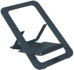 LEITZ notebook-standaard Ergo, extra plat, donkergrijs