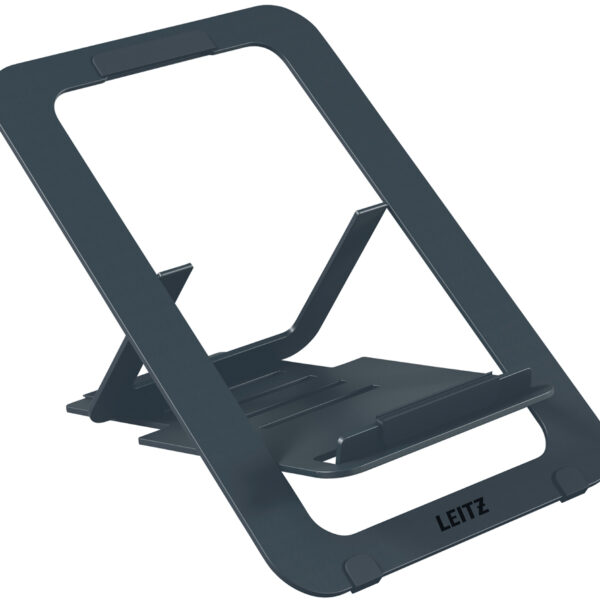 LEITZ notebook-standaard Ergo, extra plat, donkergrijs