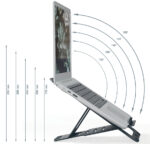 LEITZ notebook-standaard Ergo, extra plat, donkergrijs