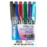 PILOT Fineliner V Sign Pen, 6 stuks in etui, 0,6 mm