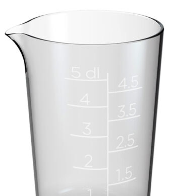 GastroMax maatbeker, 0,5 liter, transparant