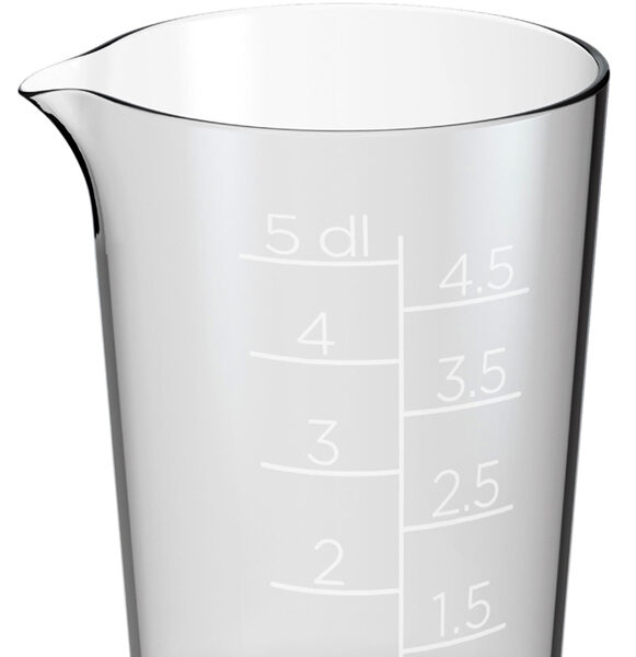 GastroMax maatbeker, 0,5 liter, transparant